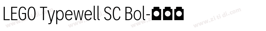 LEGO Typewell SC Bol字体转换 LEGO Typewell SC Bol字体转换